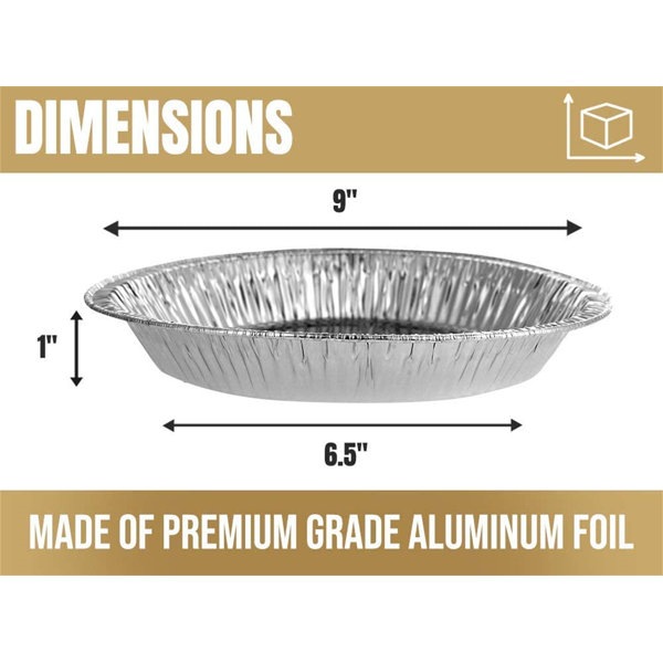 shanglixiansenxinmaoyi 9" Pie Pans (10Pack) Disposable Aluminum Foil